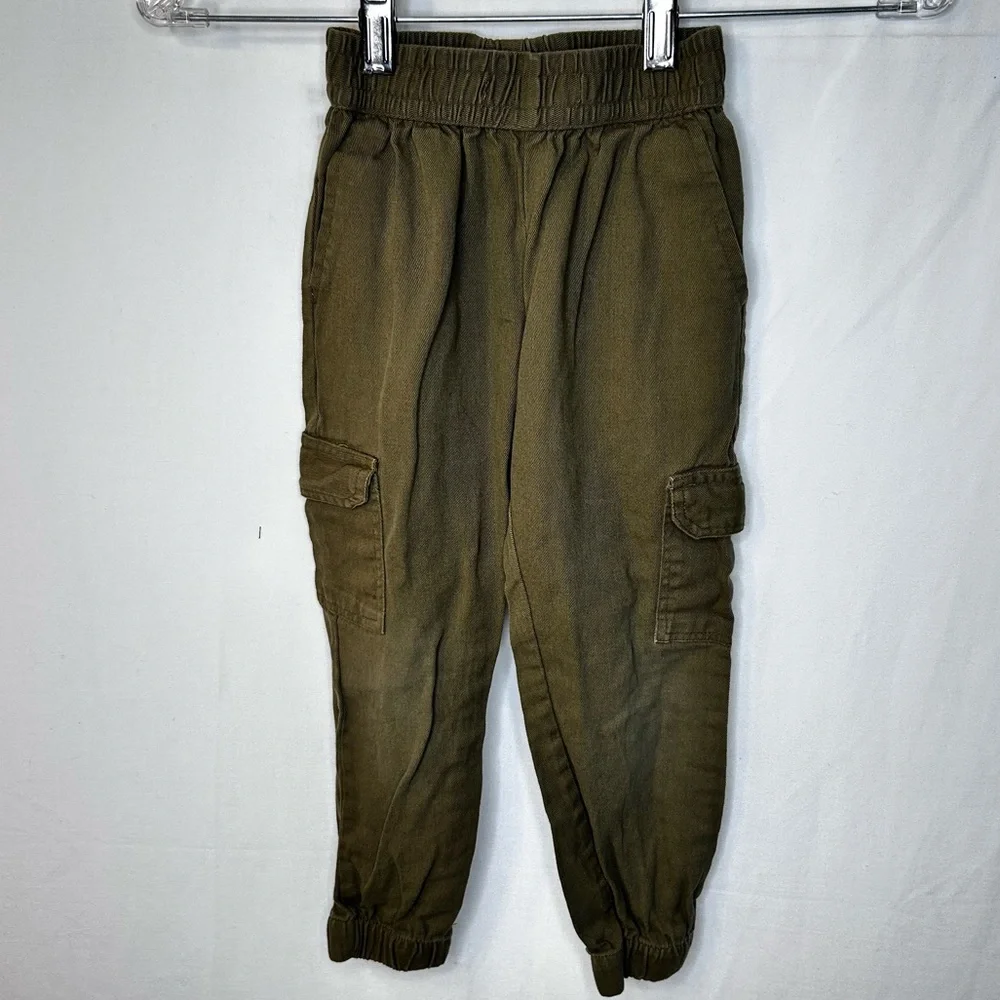 Nomad Olive Green Tan Kids Jogger Pants Little Boy Medium Size 5
